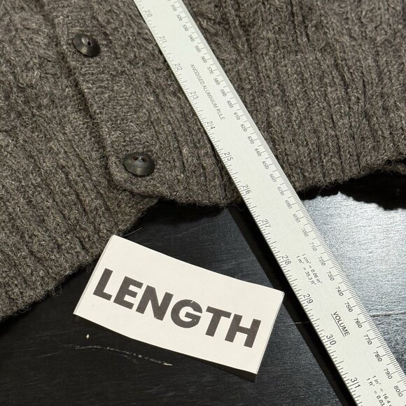 Vintage Pavo Real 100% Alpaca Wool Gray Womens Cardigan Sweater Vest Size Large - Picture 8 of 8